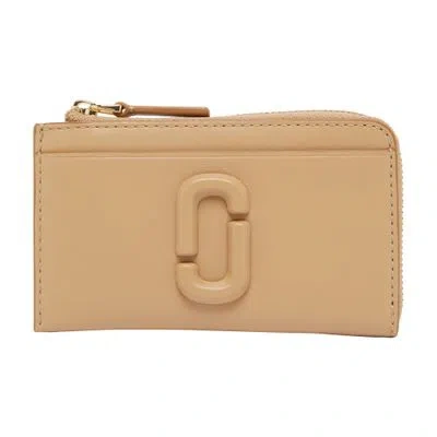 Marc Jacobs The Top Zip Multi Wallet In Beige
