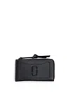 Marc Jacobs Logo-plaque Leather Wallet In Black