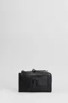 Marc Jacobs Black Leather Mini The Utility Snapshot Dtm Wallet In Black