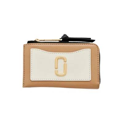 Pre-owned Marc Jacobs The Top Zip Multi Wallet 'camel Multicolor' | Tan | Women's Size Onesize In Brown