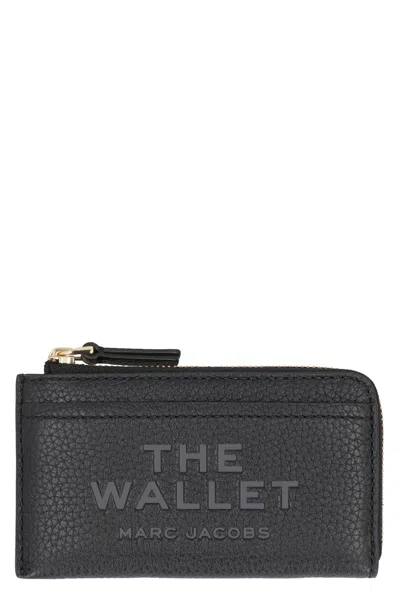 Marc Jacobs The Top Zip Multi Wallet Leather In Black