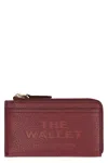 Marc Jacobs The Top Zip Multi Wallet Leather In Burgundy