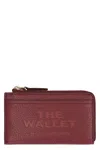 Marc Jacobs The Top Zip Multi Wallet Leather In Burgundy