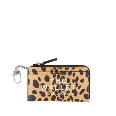 MARC JACOBS MARC JACOBS THE TOP ZIP WALLET - LEATHER - LEOPARD