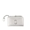 Marc Jacobs The Top Zip Wallet - Leather - Silver In Silver