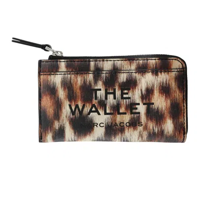 Pre-owned Marc Jacobs The Top Zip Wallet 'brown/multicolor' | Women's Size Onesize