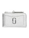Marc Jacobs Women's The Top Zip Wallet In Silver
