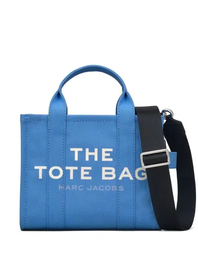 Marc Jacobs Blue The Small Tote Bag In Cotton