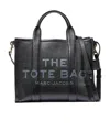 Marc Jacobs Structured Black Leather Handbag With Rounded Top Handles In Black