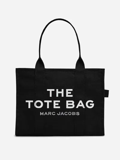 Marc Jacobs The Tote Bag Canvas Shoulder Bag In Black
