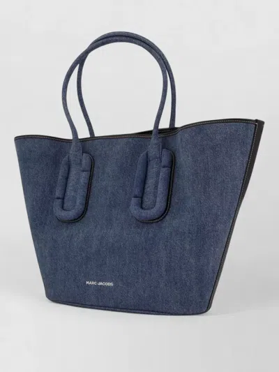 Marc Jacobs The Tote Bag Cotton Beach Bag In Blue