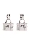 Marc Jacobs The Tote Bag Earrings In Light Antique Gold