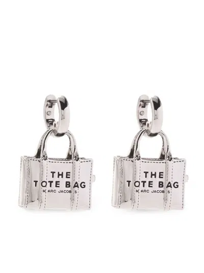 Marc Jacobs The Tote Bag Earrings In Metallic