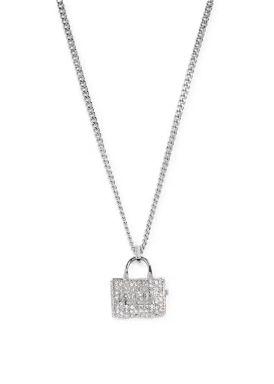 Marc Jacobs The Tote Bag Embellished Silver-plated Necklace