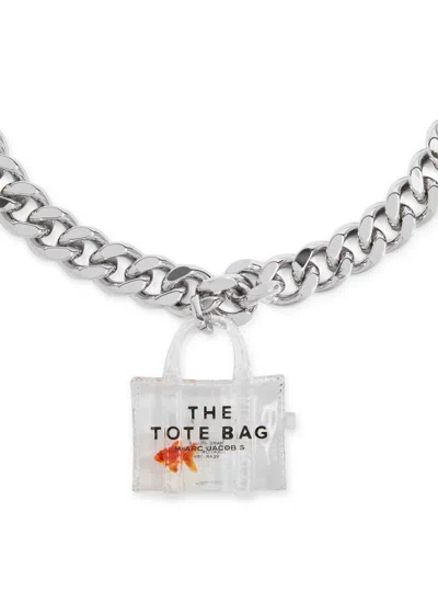 Marc Jacobs The Tote Bag Goldfish Silver-plated Necklace