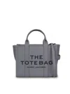 Marc Jacobs The Mini Tote Leather Bag In Grey