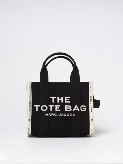 Marc Jacobs The Tote Bag In Canvas With Embroidered Logo In Black