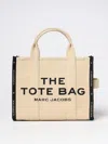 Marc Jacobs The Tote Bag In Canvas With Embroidered Logo In Sand