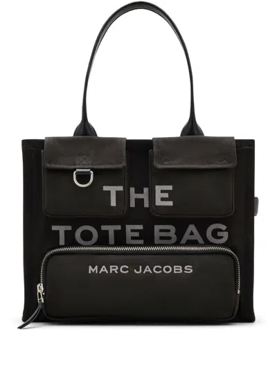 Marc Jacobs The Tote Bag Large Canvas Tote In Black