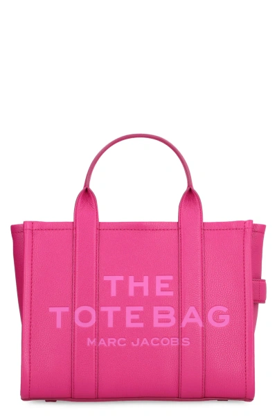 Marc Jacobs The Tote Bag Leather Bag In Lipstick Pink