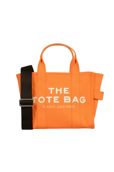 Marc Jacobs The Tote Bag Logo Tote In Tangerine
