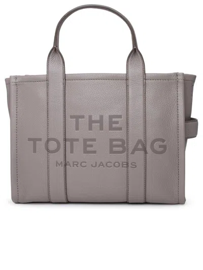 Marc Jacobs 'the Tote Bag Medium' Grey Shoulder Bag With Logo