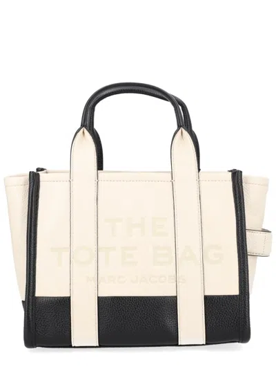 Marc Jacobs The Tote Bag Mini Leather Tote In Ivory