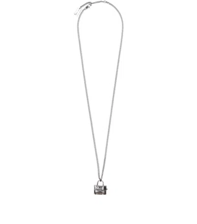 Marc Jacobs The Tote Bag Necklace In Argento