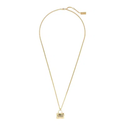 Marc Jacobs The Tote Bag Necklace In Oro