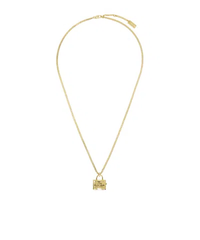 Marc Jacobs The Tote Bag Necklace In Yellow
