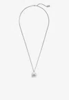 Marc Jacobs The Tote Bag Pendant Necklace In Silver