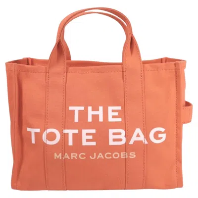 Pre-owned Marc Jacobs “the Tote Bag” Small Canvas Tote In Orange