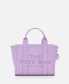 Marc Jacobs The Leather Small Tote Bag Wisteria In Viola
