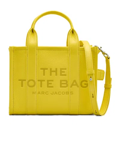 Marc Jacobs The Tote Bag Small Leather Tote Bag In Yellow