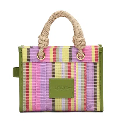 Marc Jacobs The Tote Bag Striped Mesh Tote Bag In Multi