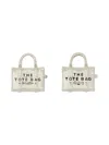 Marc Jacobs "the Tote Bag Stud" Stud Earrings In Silver