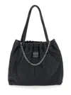Marc Jacobs Leather Shoulder Bag With Chain And Straps In Black