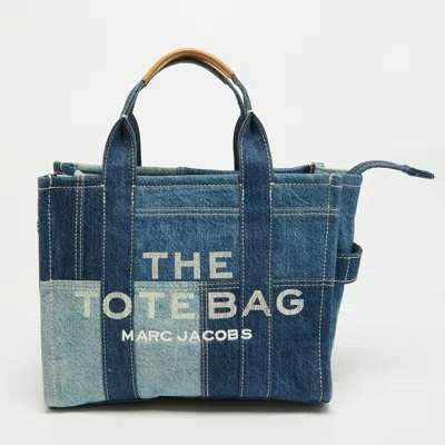 Pre-owned Marc Jacobs The Tote Blue Medium Denim Bag
