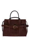 Marc Jacobs The Dakota Belted Suede Tote Bag In Brown