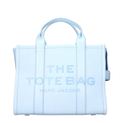Marc Jacobs Handbags The Tote Woman Leather Celeste/cloud In Blue