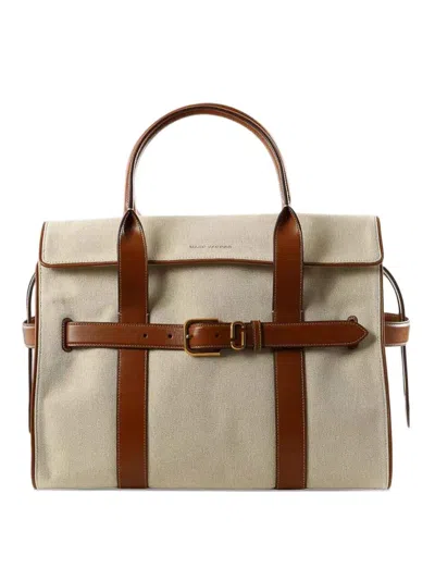 Marc Jacobs The Tote Dakota Canvas Bag In Nude & Neutrals