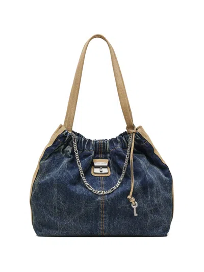 Marc Jacobs The Tote Denim Tote In Blue