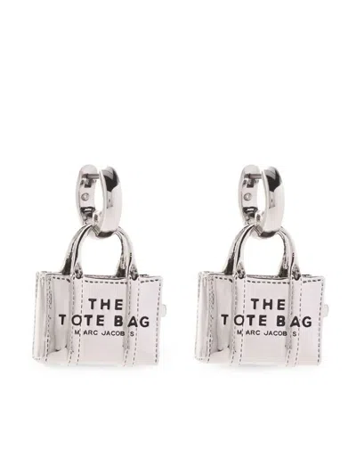 Marc Jacobs The Tote Earrings Accessories In Gray