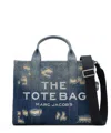 Marc Jacobs The Medium Tote Cotton Tote In Blue