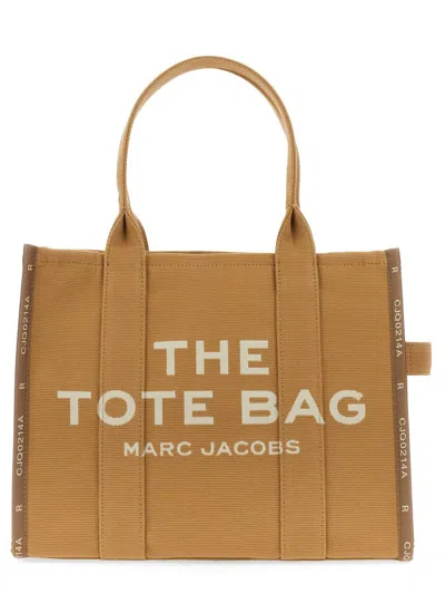 Marc Jacobs "the Tote" Jacquard Large Bag In 浅褐色的