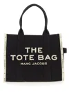 Marc Jacobs The Jacquard Small Tote Hand Bag In Black