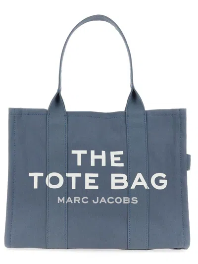 Marc Jacobs "the Tote" Large Bag In Blue Shadow