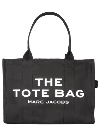 Marc Jacobs Black Trumpet Logo Handbag In Metal