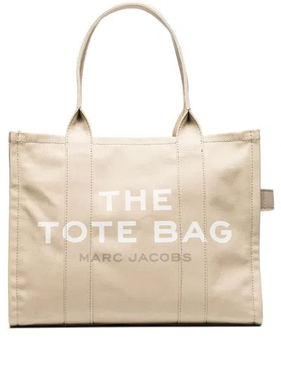Marc Jacobs The Tote Large Canvas Tote Bag In Beige
