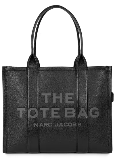 Marc Jacobs The Tote Large Grained Leather Tote In Brown